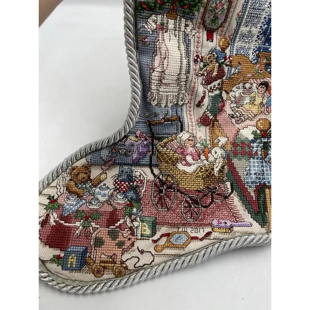 Holiday Study Heirloom Christmas Stocking Counted Crosstitch Pattern “Amanda”